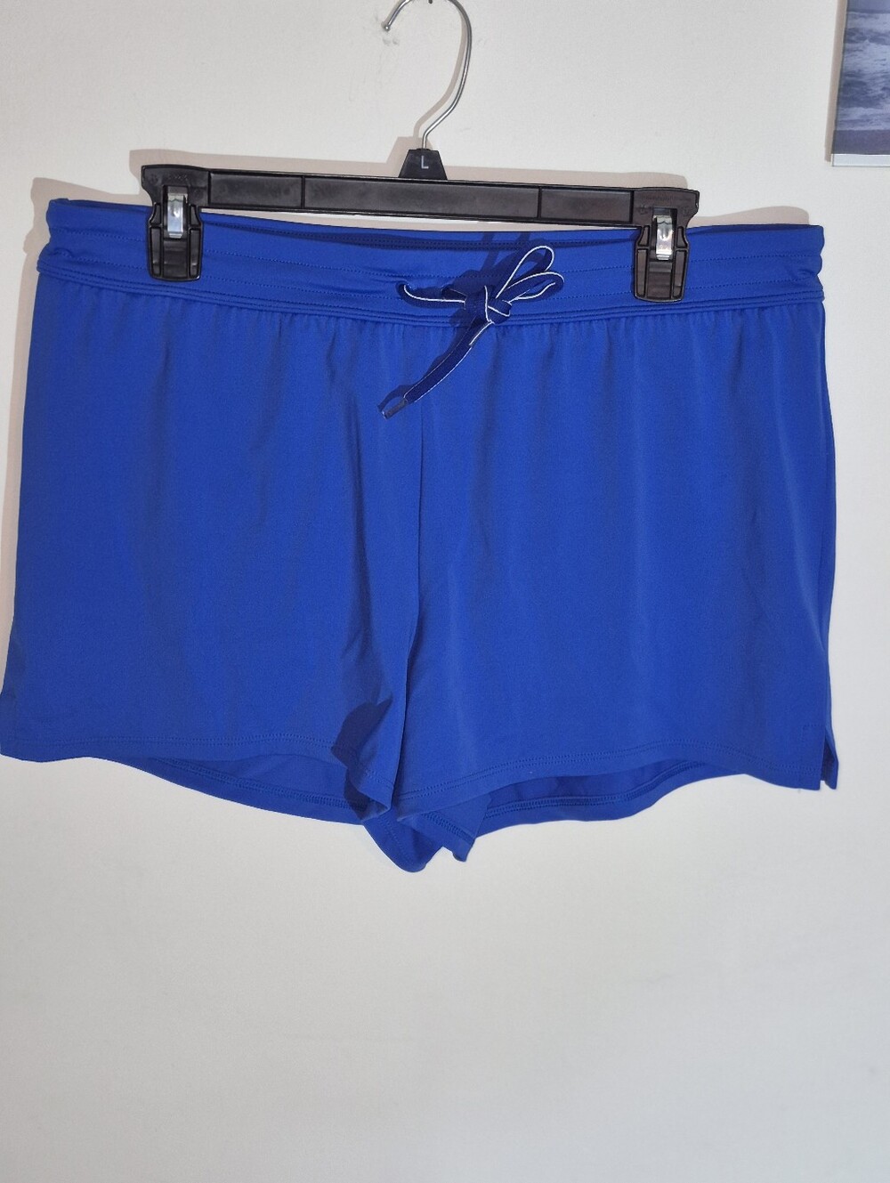 Lands' End Royal Blue Drawstring Swim/Board Shorts W/Panty